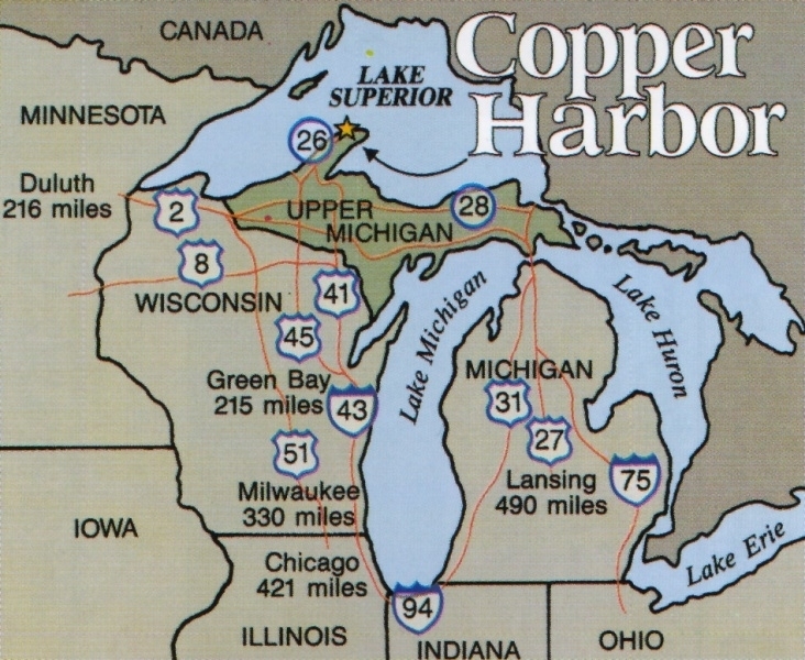 Copper Harbor map