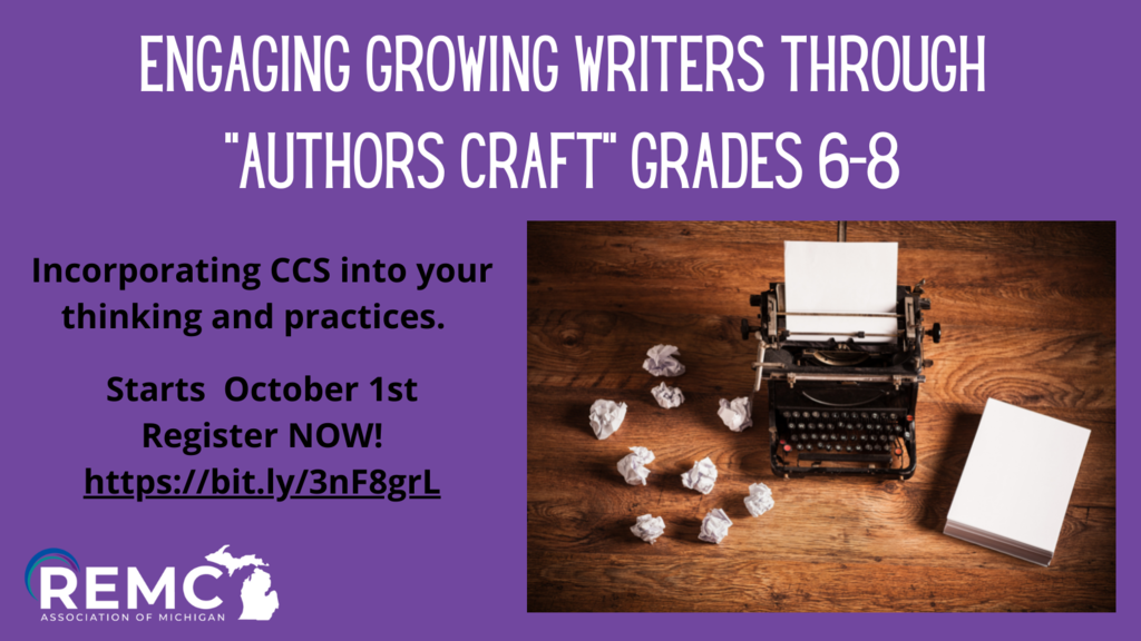 Engaging Growing Writers Through Author’s Craft (Grades 6-8) - Register for free at https://bit.ly/3nF8grL