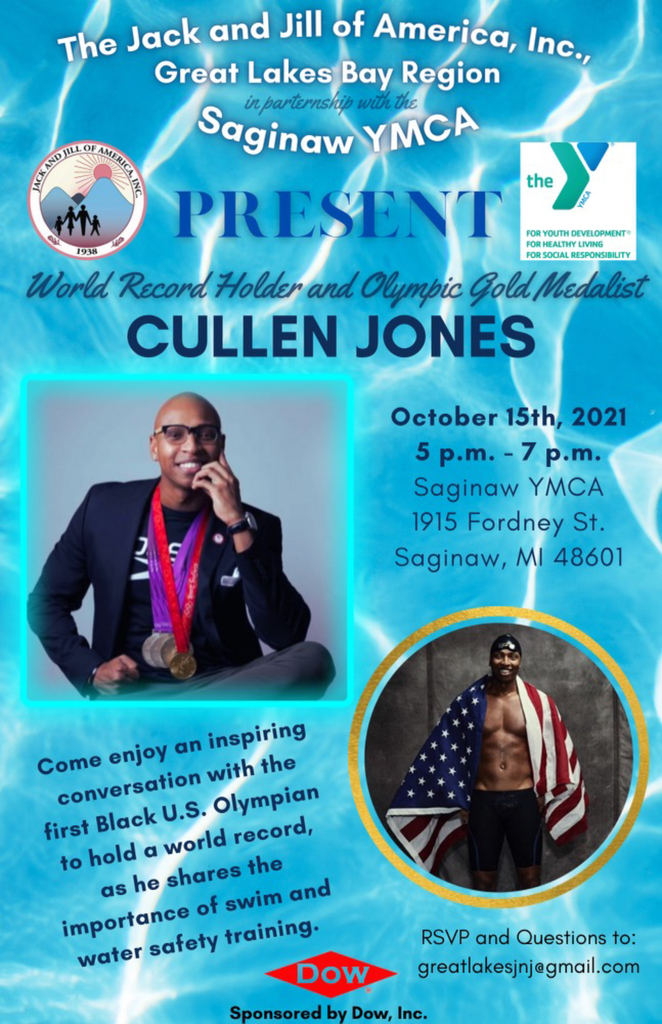 World Record Holder and Olympic Gold Medalist Cullen Jones to Deliver Inspirational Story at YMCA