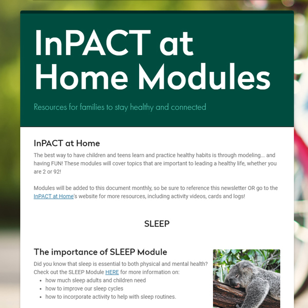 InPACT@Home Modules