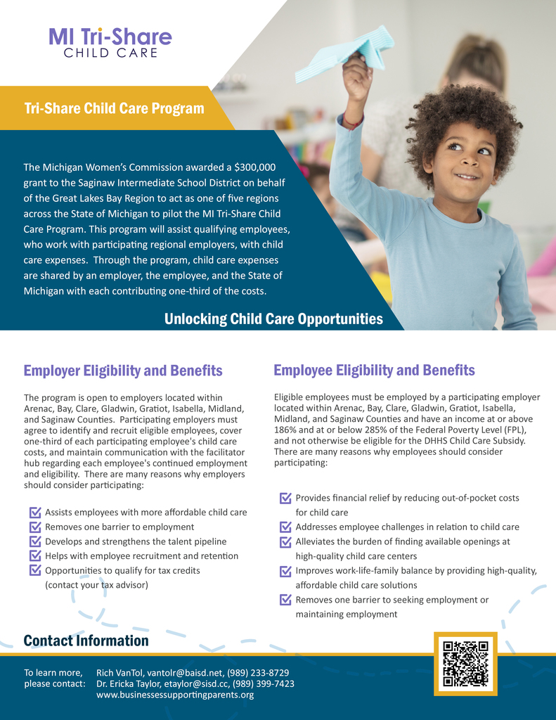 Michigan Tri-Share Child Care Program