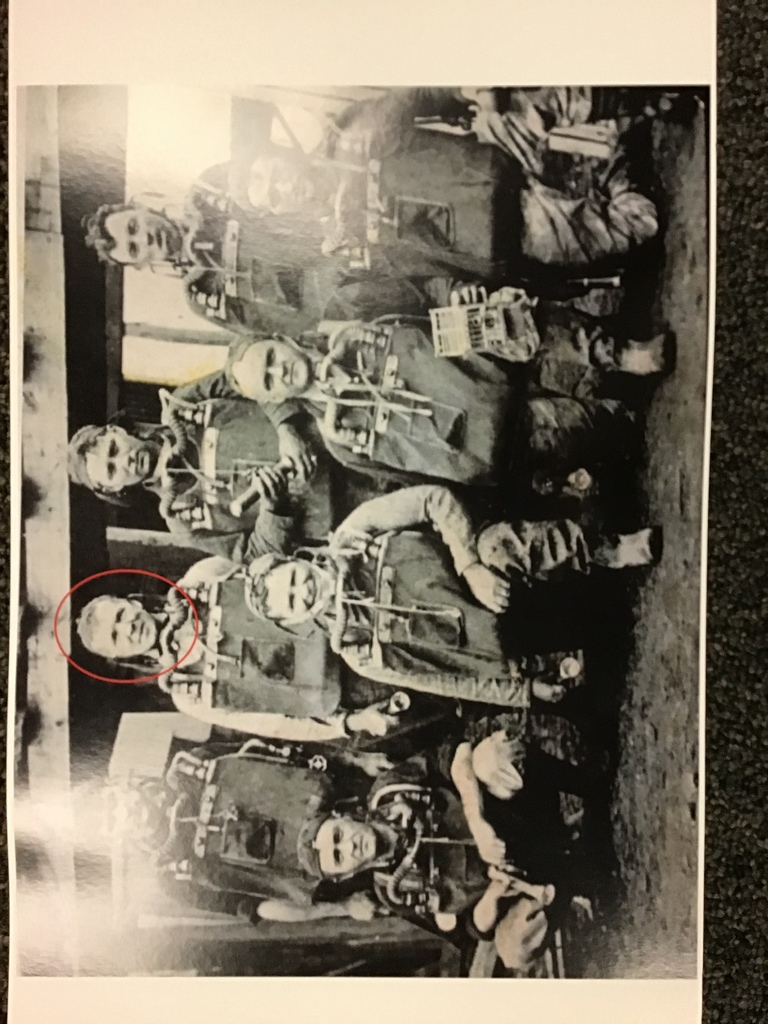 Mine safety crew with George W. Chivers circled