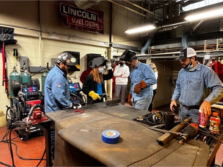 Students had the opportunity to experience a variety of skills needed in the pipe trades.