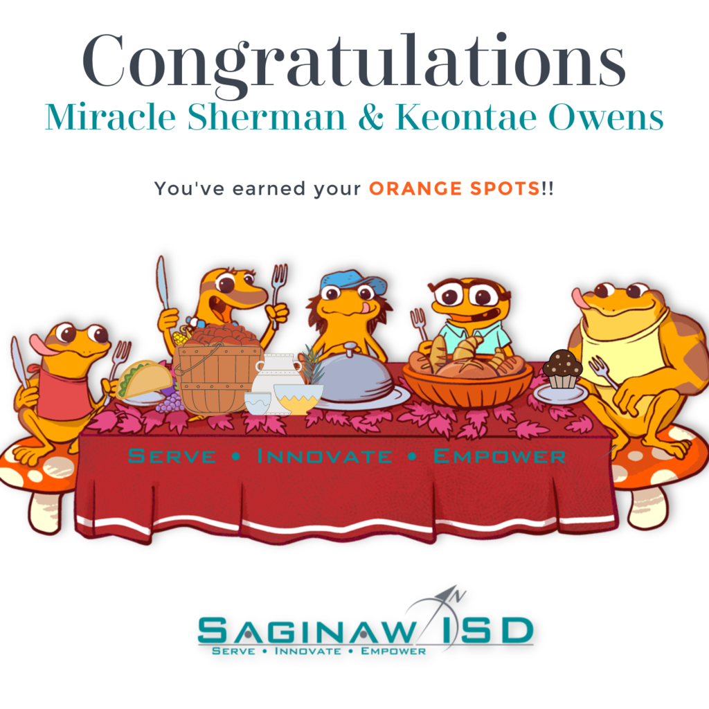 Congratulations Miracle Sherman and Keontae Owens